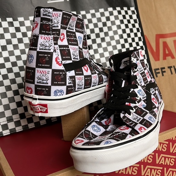 Vans Sk8-Hi Tapered Love Letters Black/True White Men’s sneakers - Picture 10 of 16